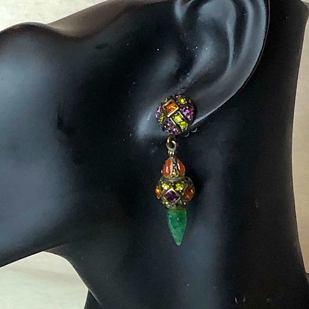 HEIDI DAUS Elegant Multicolor Drop Earrings - Picture 6 of 17